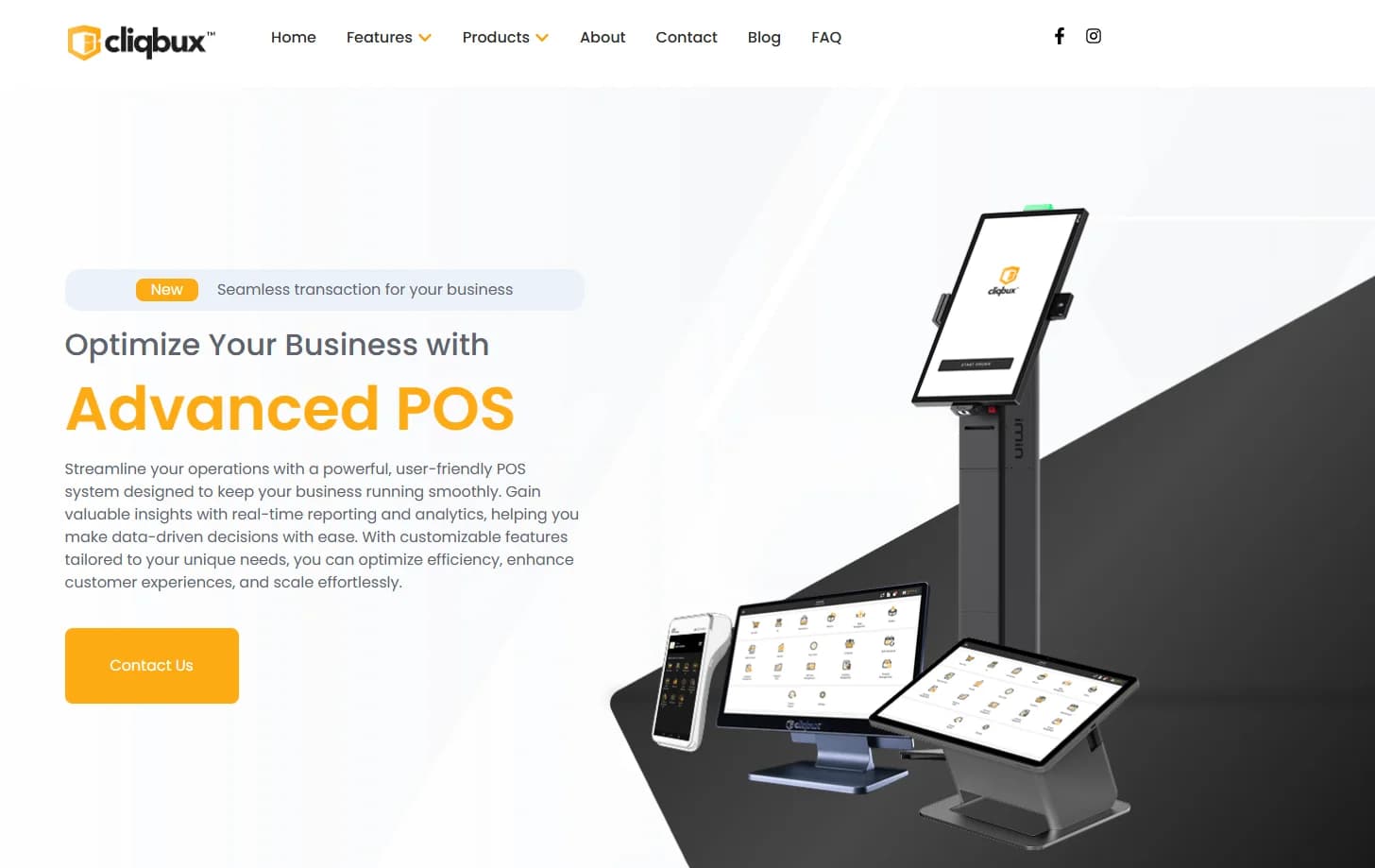 Cliqbux website screenshot